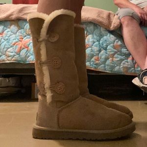 Tall UGG boots w buttons